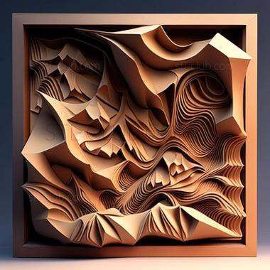 3D мадэль Марк Китли, американский художник (STL)